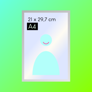 Cadre Argent A4 en Aluminium | NIELSEN