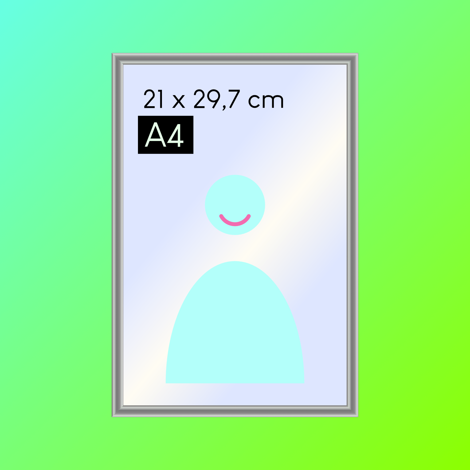 Cadre Argent A4 en Aluminium | NIELSEN