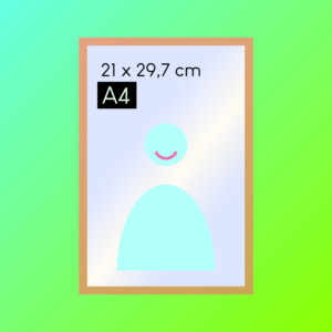 Cadre Chêne A4 en Aluminium | NIELSEN
