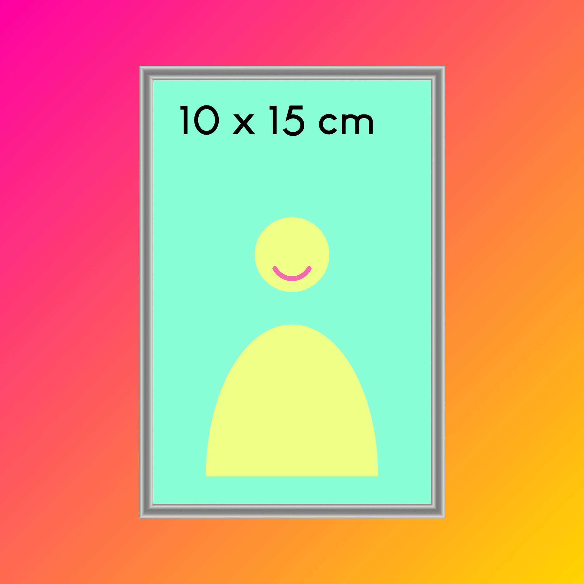 Cadre Argent 10x15cm en Aluminium | NIELSEN