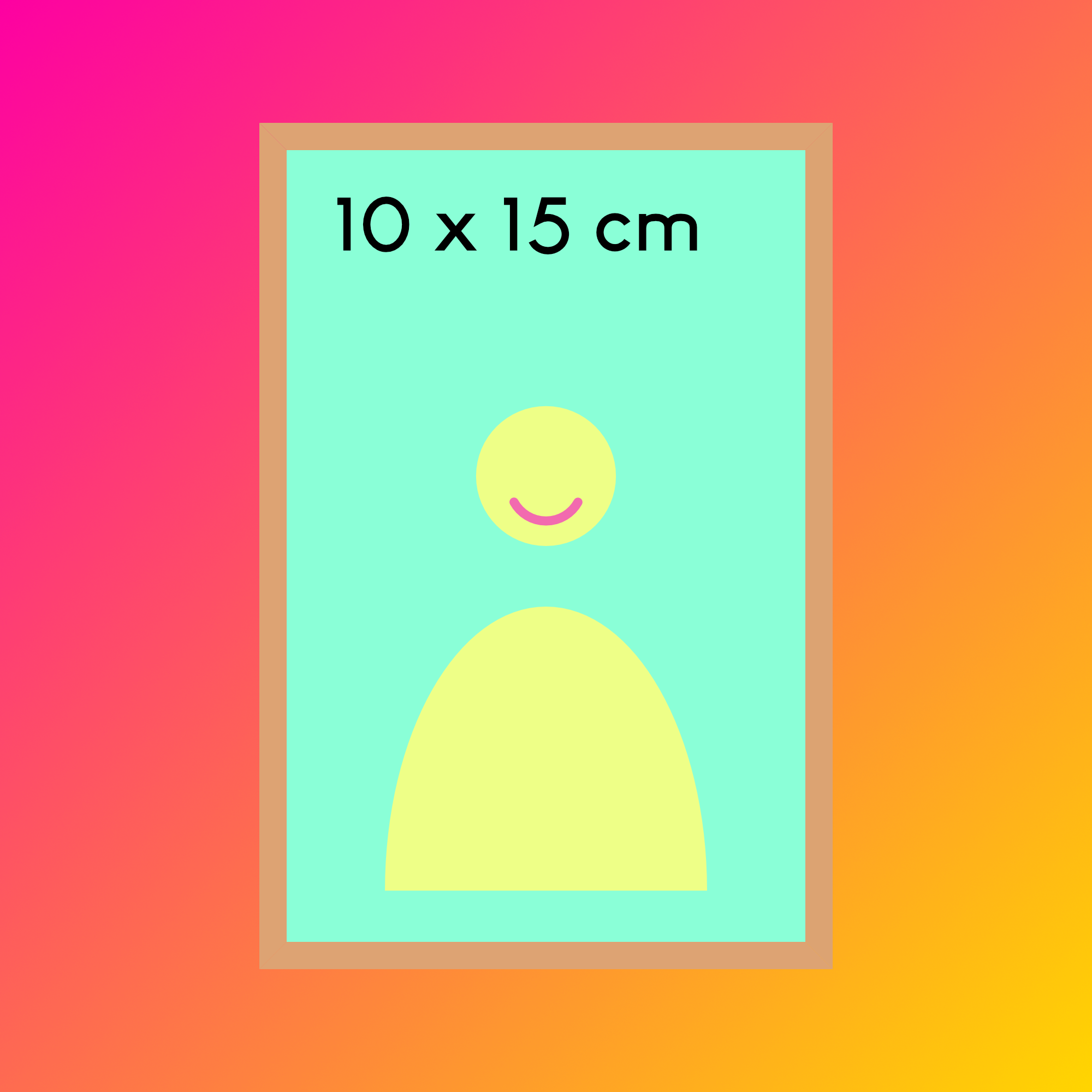 Cadre Chêne 10x15cm en Aluminium | NIELSEN