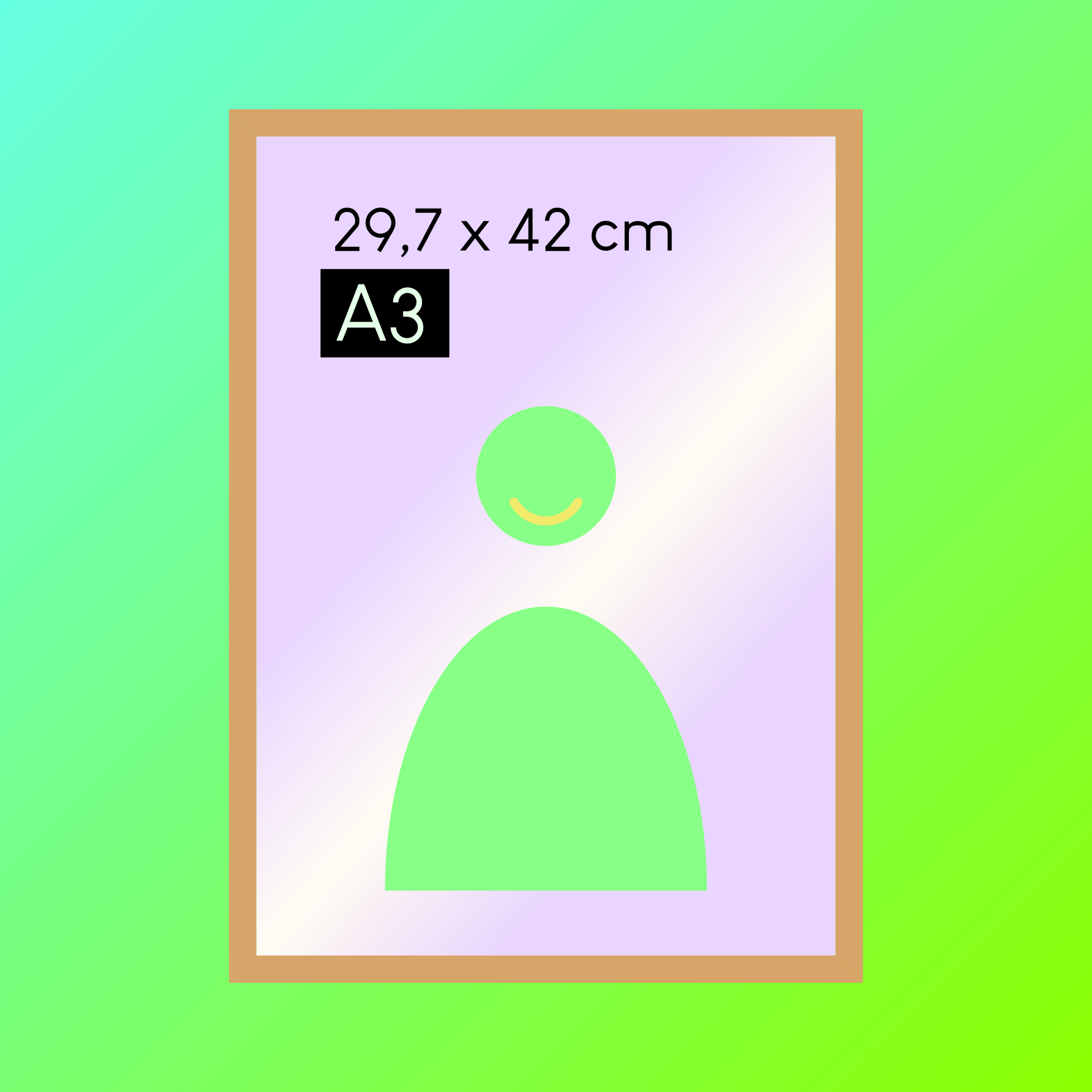 Cadre Chêne A3 en Aluminium | NIELSEN